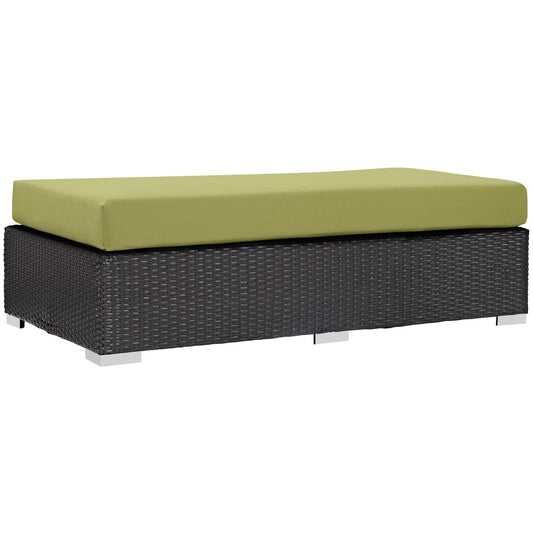 ottomans | CasaFoyer Convene Outdoor Sectional | Durable Rattan Ottoman | All-Weather Cushions | Elevate Your Outdoor Gatherings | casafoyer.myshopify.com