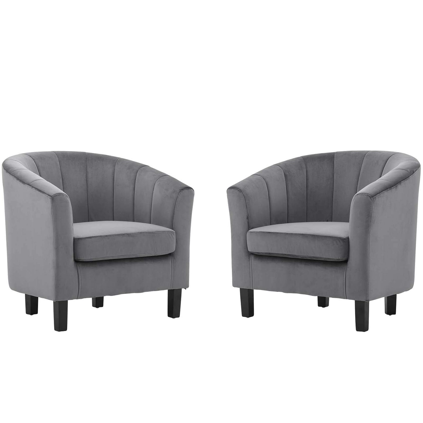home office desk chairs | CasaFoyer Prospect Performance Velvet Armchair Set of 2 | Modern Twist | Stain-Resistant | Channel Tufted | Retro Modern Design | Comfortably Padded | 331 lbs Capacity | casafoyer.myshopify.com