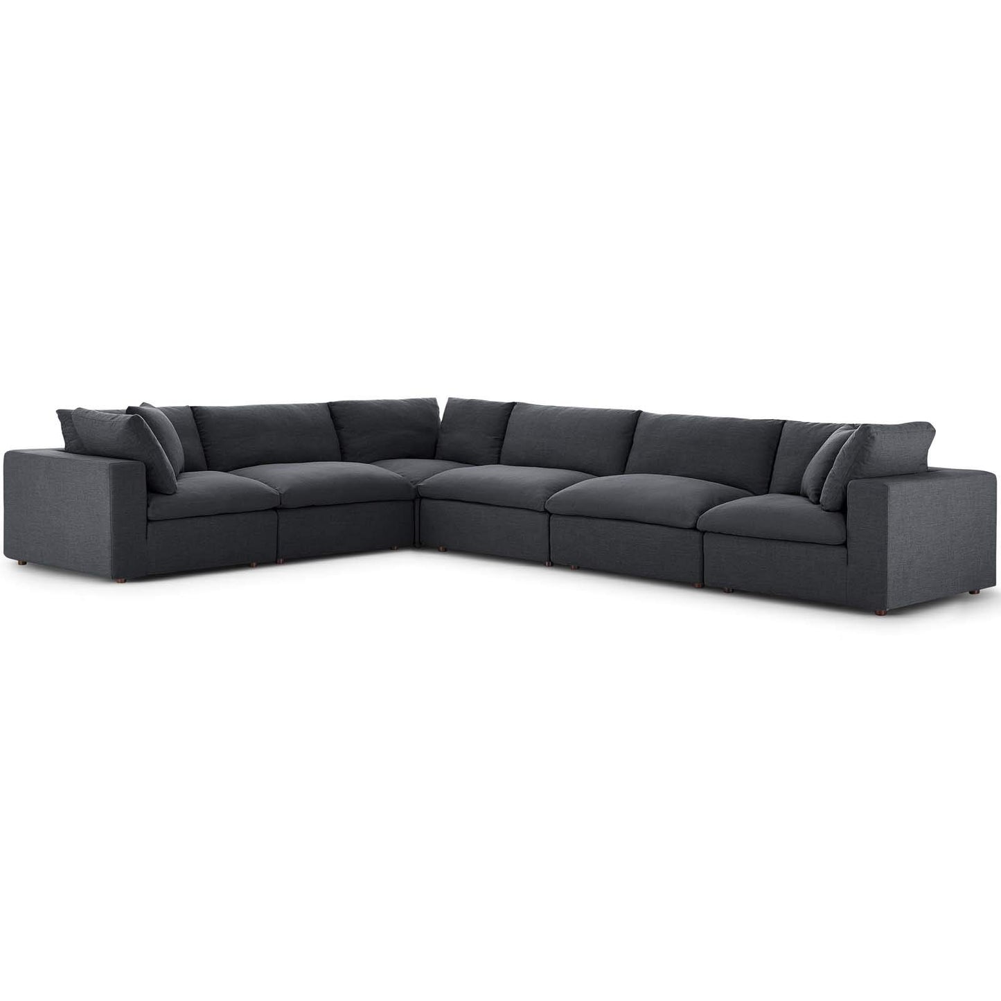 kitchen and dining room sets | CasaFoyer Commix Plush Comfort Sectional Sofa Set | Gray | 6 Piece | Solid Wood Construction | Soft Polyester & Linen Fabric | Cotton & Down Cushions | Ideal for Living Room, Family Room, Game Room | casafoyer.myshopify.com