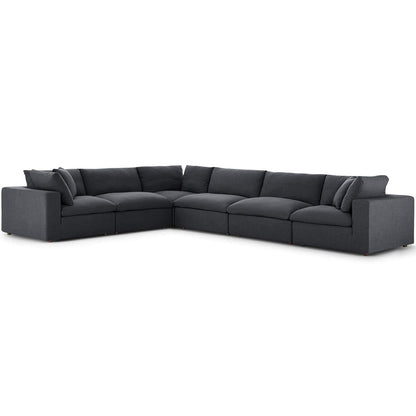 kitchen and dining room sets | CasaFoyer Commix Plush Comfort Sectional Sofa Set | Gray | 6 Piece | Solid Wood Construction | Soft Polyester & Linen Fabric | Cotton & Down Cushions | Ideal for Living Room, Family Room, Game Room | casafoyer.myshopify.com