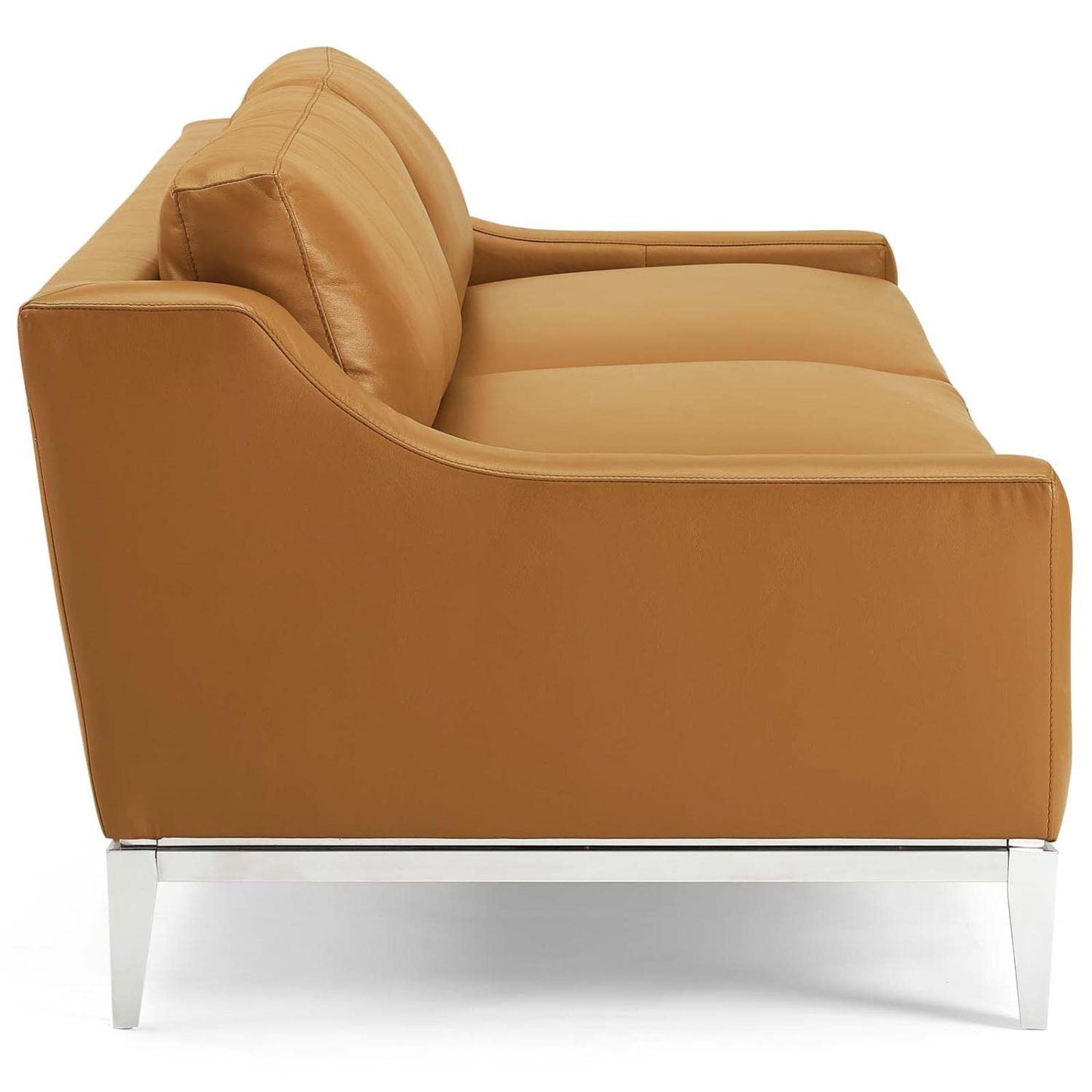 sofas | CasaFoyer Harness 83.5 Leather Sofa | Soft Upholstery | Foam Cushions | Stainless Steel Frame | Modern & Timeless Design | Removable Cushions | 900 lbs Weight Capacity | casafoyer.myshopify.com
