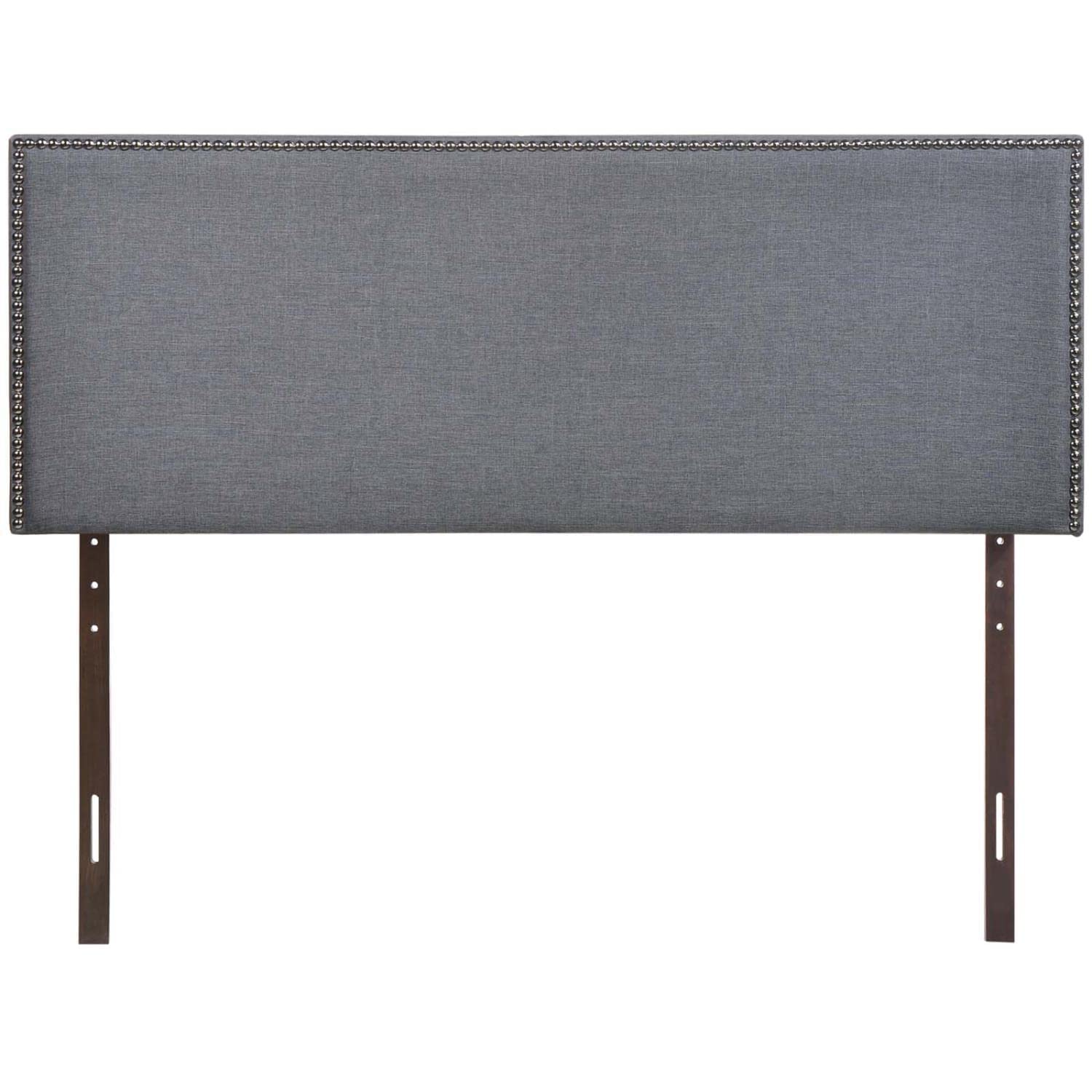 headboards | CasaFoyer  Region Linen Fabric Upholstered Queen Headboard | Spacious & Elegant Design | Particleboard & Solid Wood Construction | Stylish Nailhead Trim | casafoyer.myshopify.com