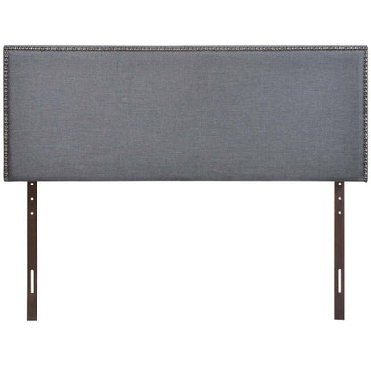 headboards | CasaFoyer  Region Linen Fabric Upholstered Queen Headboard | Spacious & Elegant Design | Particleboard & Solid Wood Construction | Stylish Nailhead Trim | casafoyer.myshopify.com