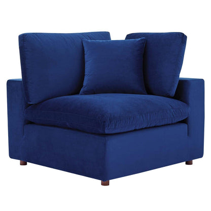 sofas | CasaFoyer Commix Sofa Set | Luxurious & Inviting | Plush Comfort | Stain-Resistant Velvet | Solid Wood Construction | Navy | casafoyer.myshopify.com