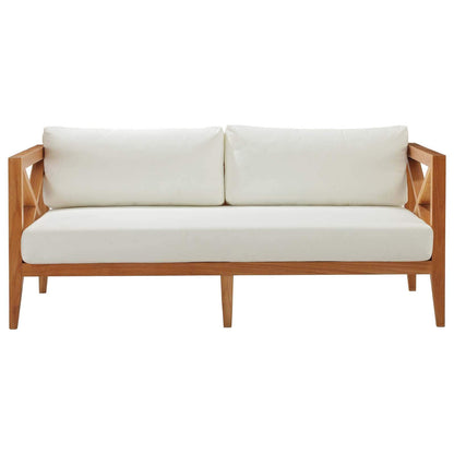 sofas | CasaFoyer Northlake Premium Grade A Teak Outdoor Collection | Customizable Configurations | Balcony, Backyard, Patio, Gazebo, Poolside, Garden | Sofa & All-Weather UV Resistant Cushions | casafoyer.myshopify.com