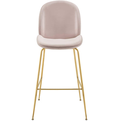 barstools | CasaFoyer Scoop Gold Stainless Steel Leg Bar Stool | Vintage Glamour | Sturdy Support | Comfortable Seating | Non-Marking Foot Caps | casafoyer.myshopify.com