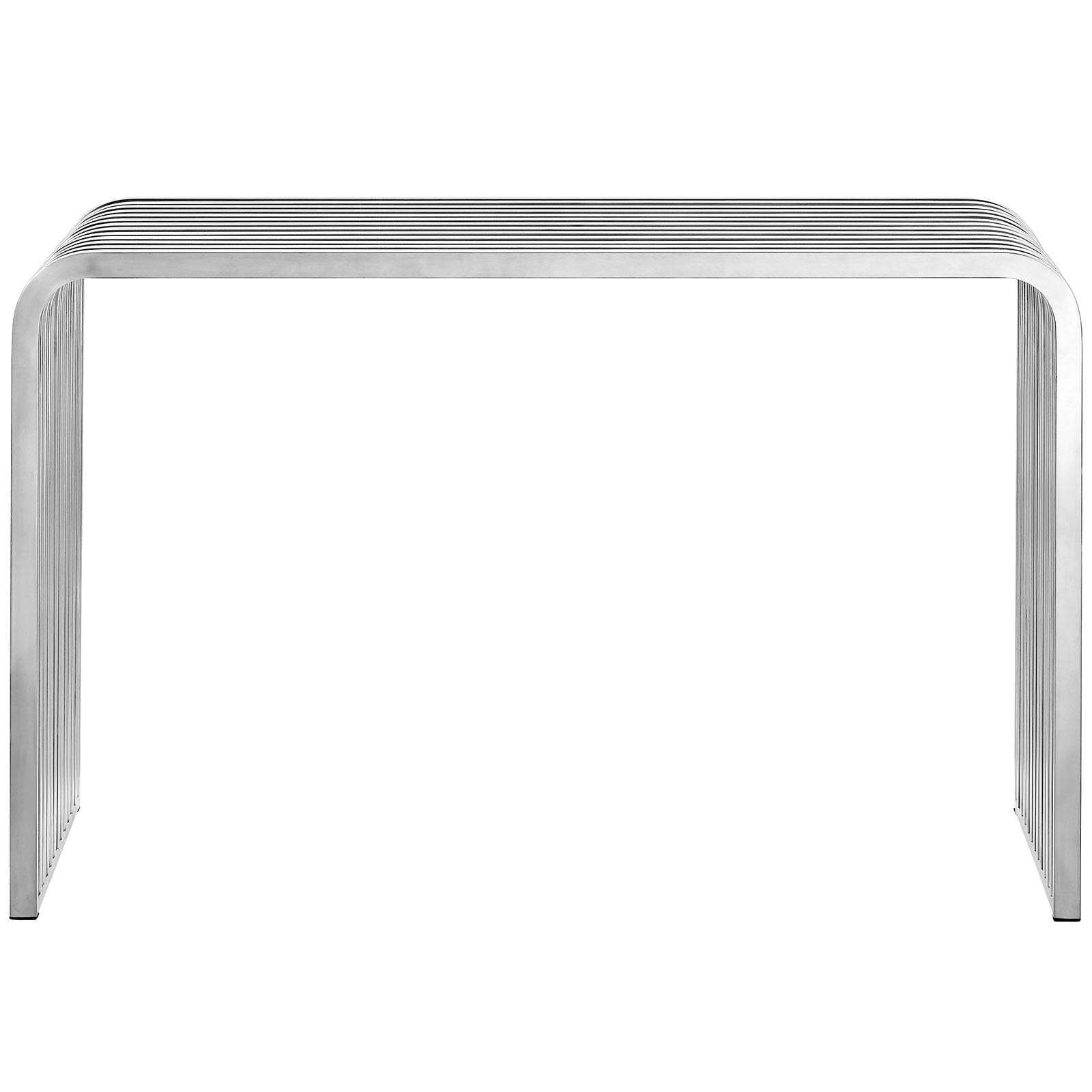 sofa tables | Ergode Pipe Console Table | Polished Steel Tubes | Sturdy Side Beam | Modern Entryway, Hallway, Living Room Furniture | casafoyer.myshopify.com