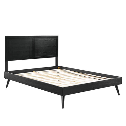 adjustable bed bases | CasaFoyer Marlee Wood Queen Platform Bed | Retro Design | Organic Aesthetics | Sturdy Construction | No Box Spring Needed | Accommodates Various Mattresses | casafoyer.myshopify.com