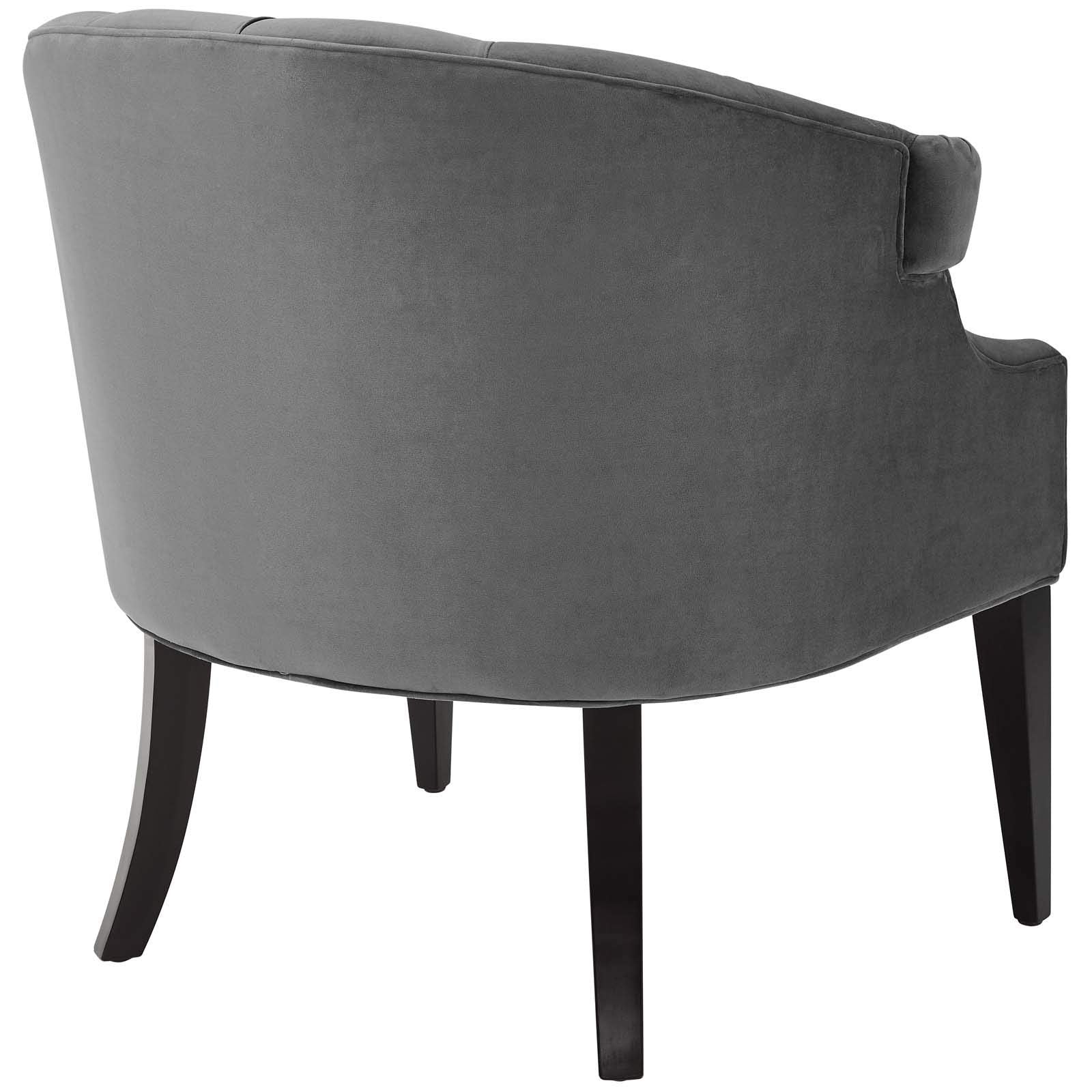 home office desk chairs | CasaFoyer Precept Accent Armchair | Luxury & Sophistication | Stain-Resistant Velvet | Deep Button Tufting | Premium Seating | Birch Wood Legs | casafoyer.myshopify.com