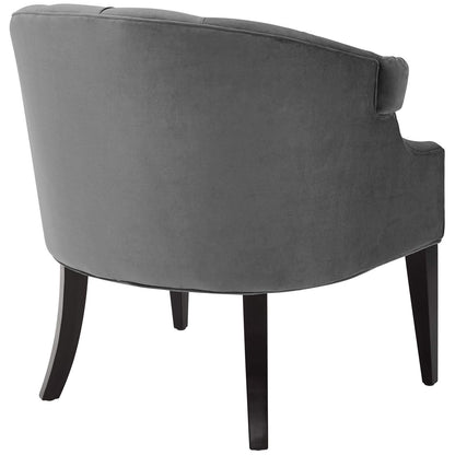home office desk chairs | CasaFoyer Precept Accent Armchair | Luxury & Sophistication | Stain-Resistant Velvet | Deep Button Tufting | Premium Seating | Birch Wood Legs | casafoyer.myshopify.com
