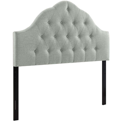 headboards | CasaFoyer  Sovereign Button Tufted Linen Fabric Upholstered Queen Headboard | Luxurious Comfort | Elegant Design | Plush Upholstery | Gray | casafoyer.myshopify.com