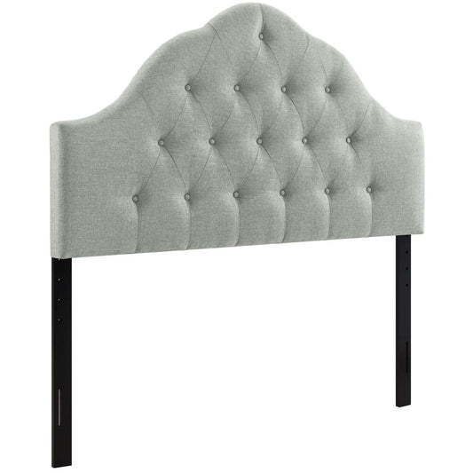 headboards | CasaFoyer  Sovereign Button Tufted Linen Fabric Upholstered Queen Headboard | Luxurious Comfort | Elegant Design | Plush Upholstery | Gray | casafoyer.myshopify.com