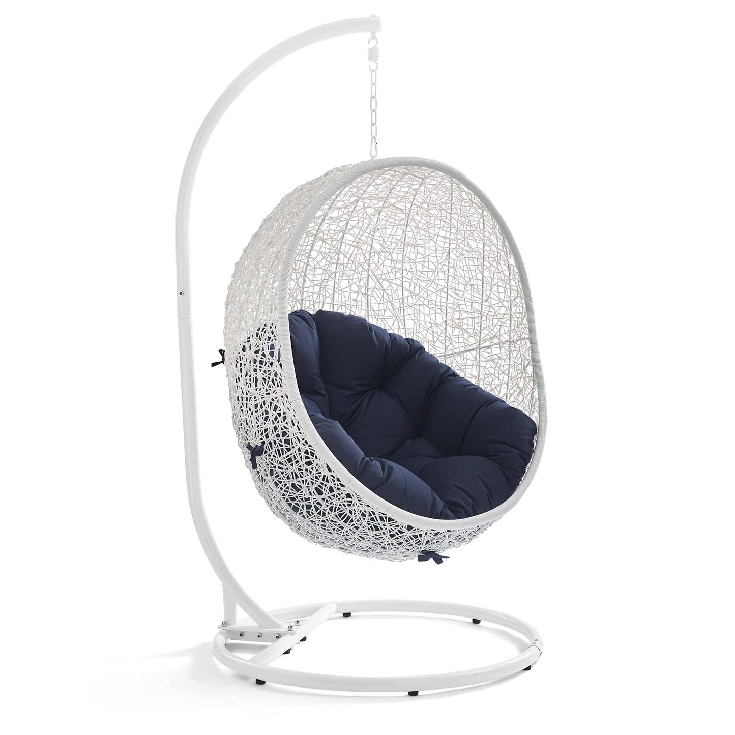 porch swings | Ergode Hide Outdoor Patio Swing Chair | Synthetic Rattan Weave | All-Weather Cushion | Powder-Coated Steel Frame | Ideal for Patio, Backyard, Porch, Poolside | Indoor/Outdoor Use | UV Resistant | Includes Cloak Swing Chair | casafoyer.myshopify.com