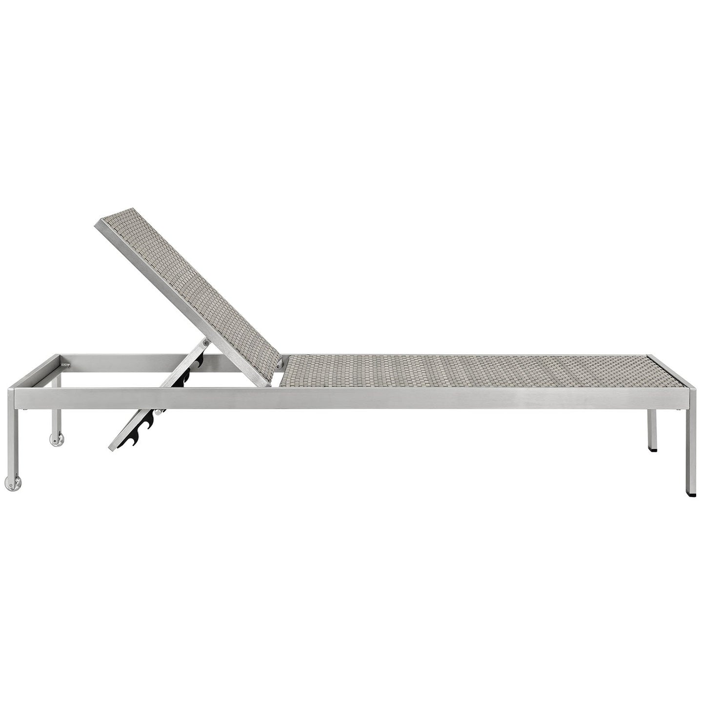 home office desk chairs | CasaFoyer Shore Chaise | Sleek & Stylish Outdoor Lounger | Anodized Aluminum Frame | Two-Tone Brown & Gray Rattan | Easy Assembly | Clear Wheels | Non-Marking Foot Caps | Comfortable & Versatile | casafoyer.myshopify.com