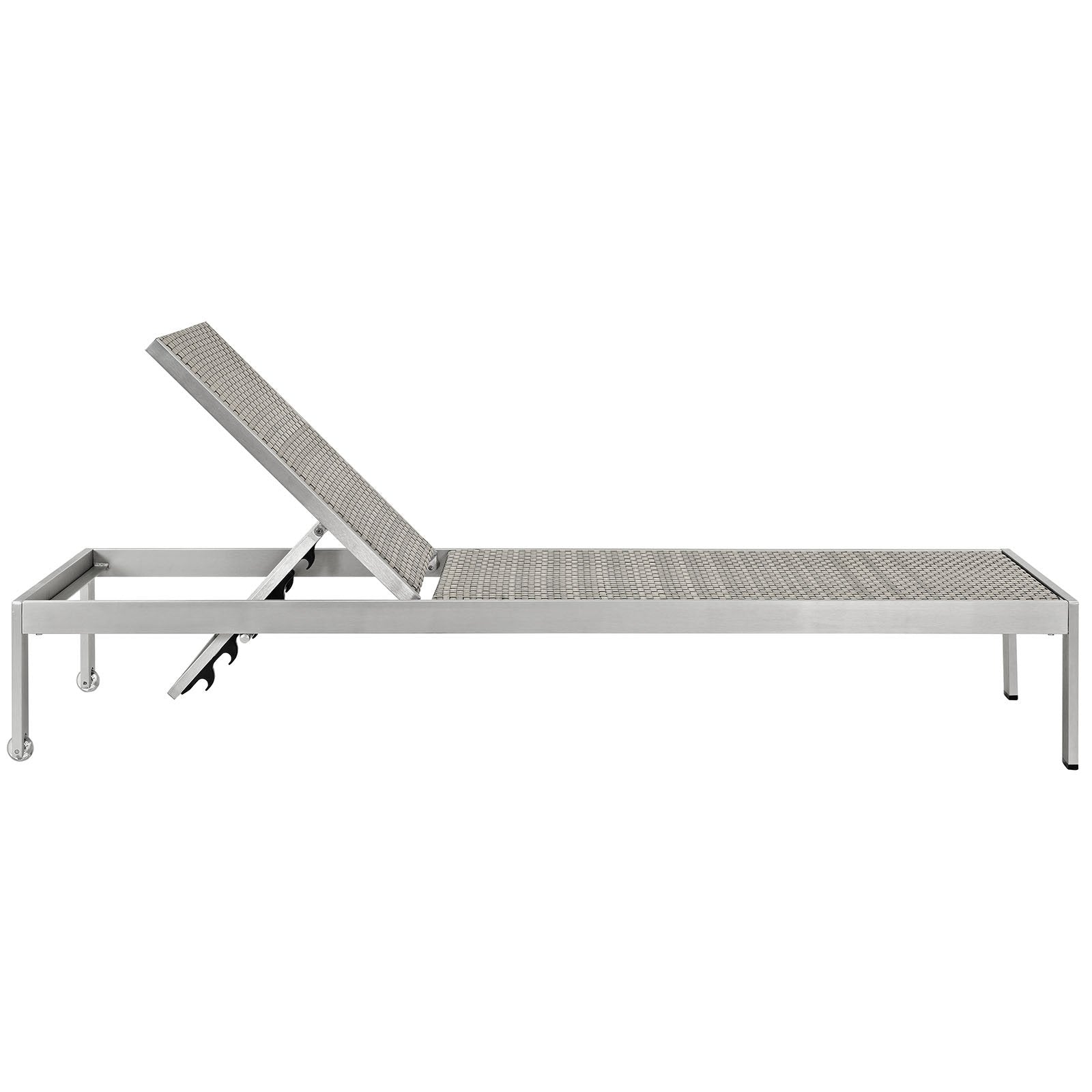 home office desk chairs | CasaFoyer Shore Chaise | Sleek & Stylish Outdoor Lounger | Anodized Aluminum Frame | Two-Tone Brown & Gray Rattan | Easy Assembly | Clear Wheels | Non-Marking Foot Caps | Comfortable & Versatile | casafoyer.myshopify.com