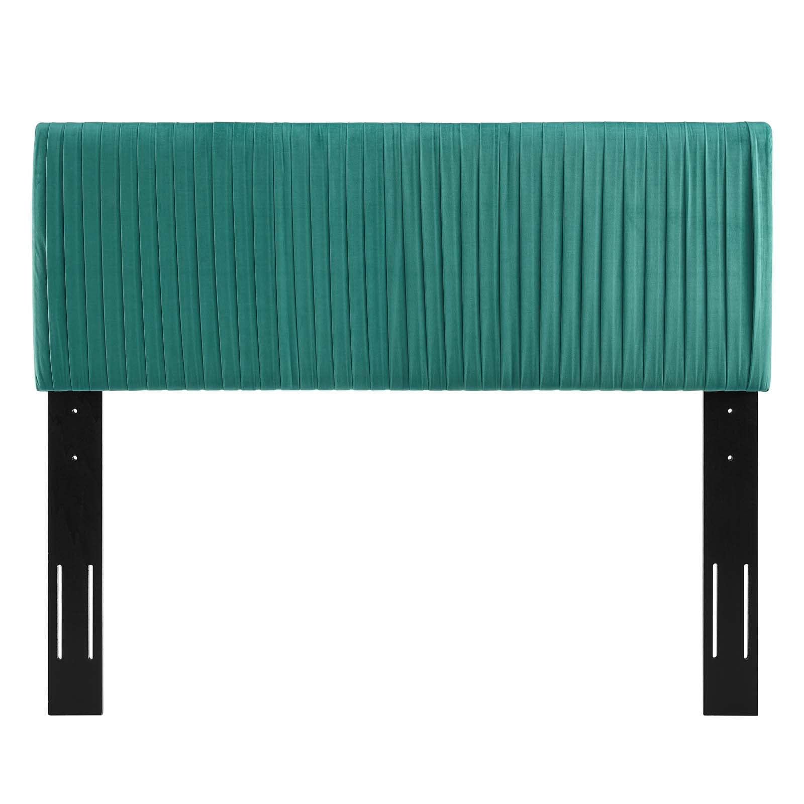 headboards | CasaFoyer Eloise Channel Tufted Performance Velvet Twin Headboard | Vintage Modern Elegance | Glamorous Deco Style | Adjustable Height | Stain-Resistant Upholstery | casafoyer.myshopify.com