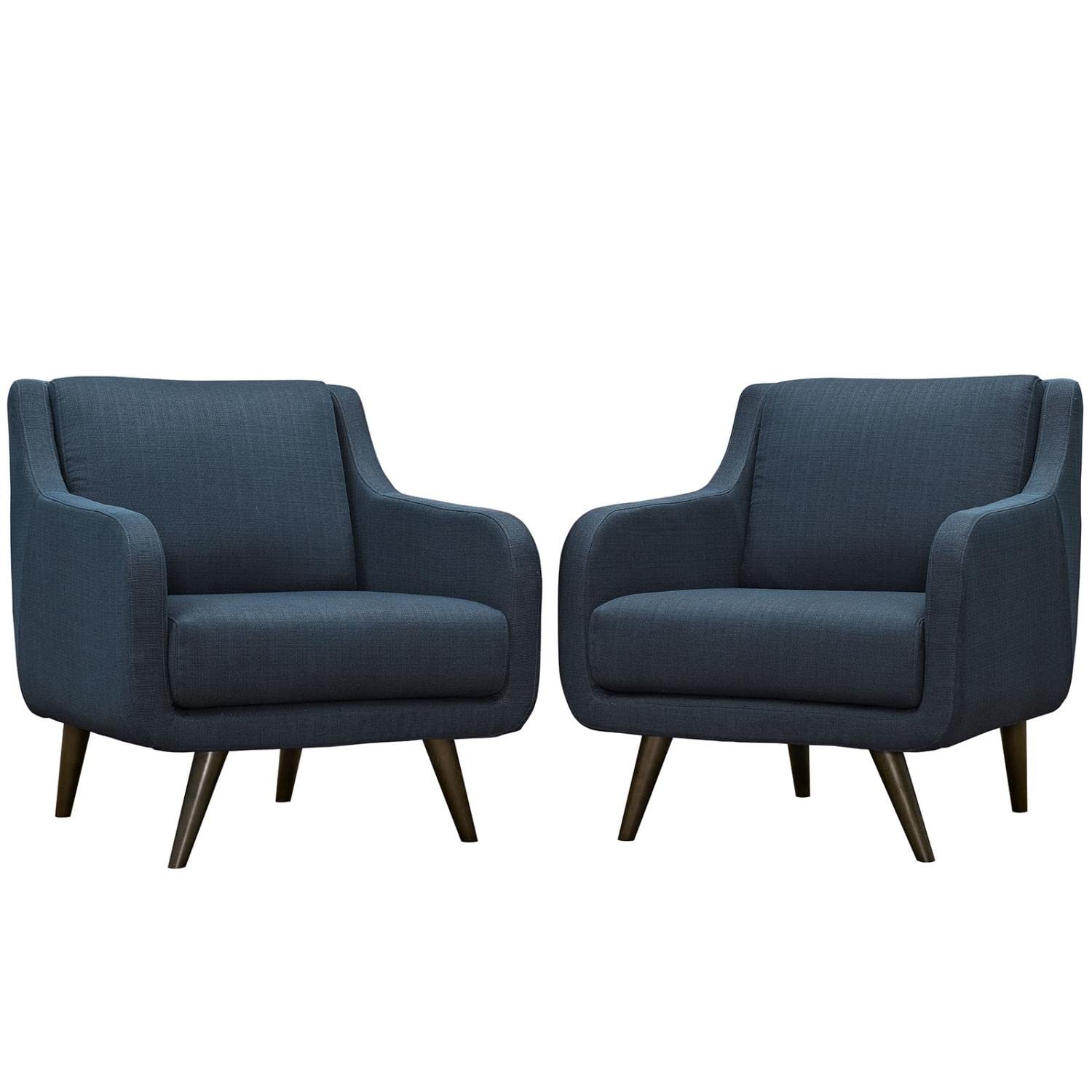 kitchen and dining room sets | CasaFoyer Verve Collection | Mid-Century Style Living Room Set | 2 Armchairs | Azure | casafoyer.myshopify.com