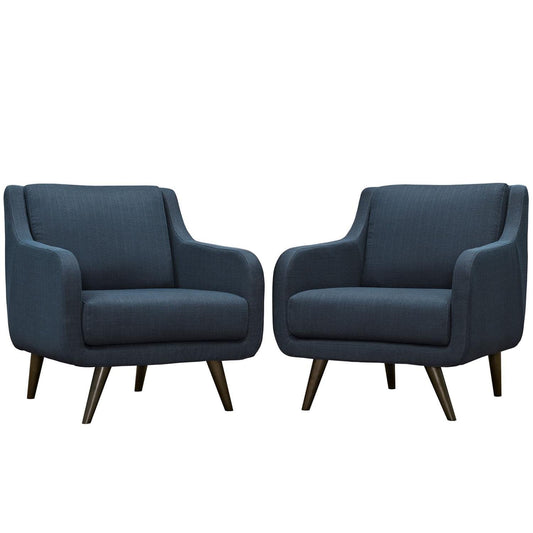kitchen and dining room sets | CasaFoyer Verve Collection | Mid-Century Style Living Room Set | 2 Armchairs | Azure | casafoyer.myshopify.com