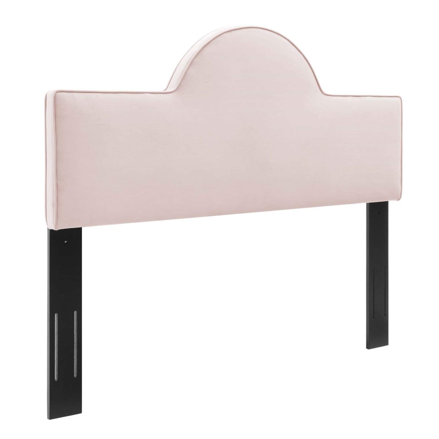 headboards | CasaFoyer Dawn Performance Velvet Twin Headboard | Sunrise-Inspired Design | Stain-Resistant Upholstery | Cozy Cushioning | Adjustable Height | Pink | casafoyer.myshopify.com