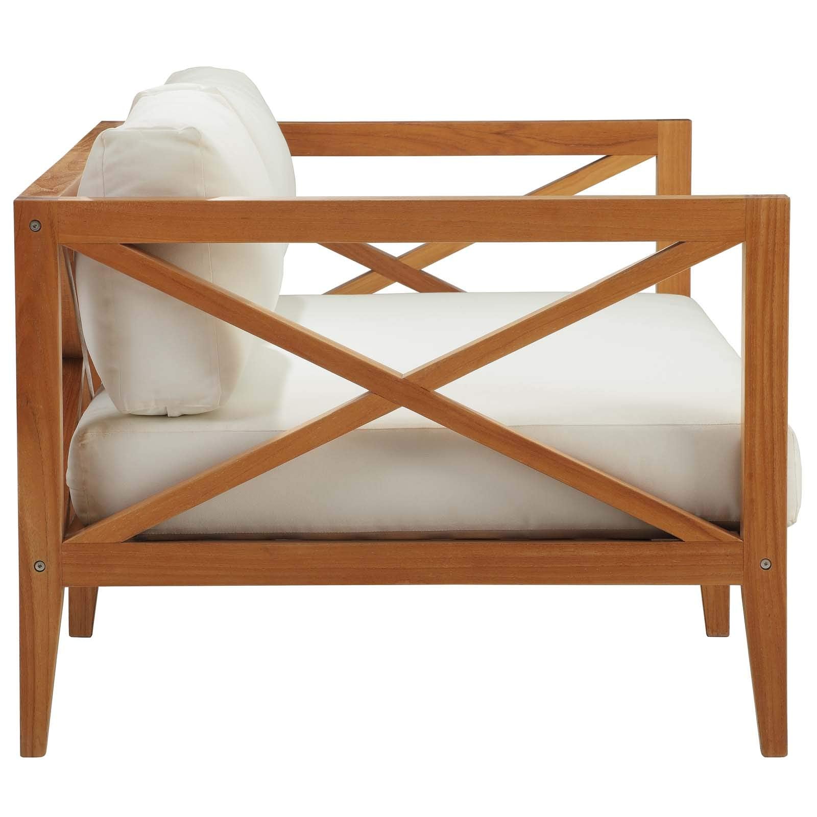 sofas | CasaFoyer Northlake Premium Grade A Teak Outdoor Collection | Customizable Configurations | Balcony, Backyard, Patio, Gazebo, Poolside, Garden | Sofa & All-Weather UV Resistant Cushions | casafoyer.myshopify.com