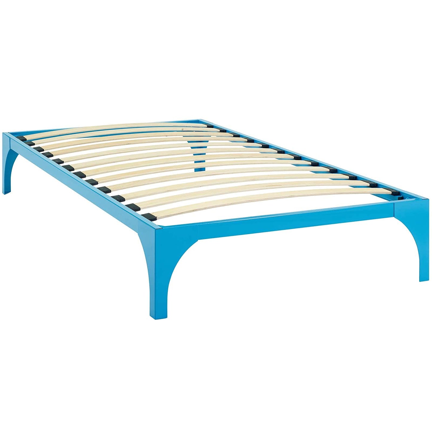Bed | CasaFoyer Ollie Bed Frame | Slatted Wood Support System | Steel Frame | 1300 lbs Weight Capacity | Modern Design | Twin Size | casafoyer.myshopify.com