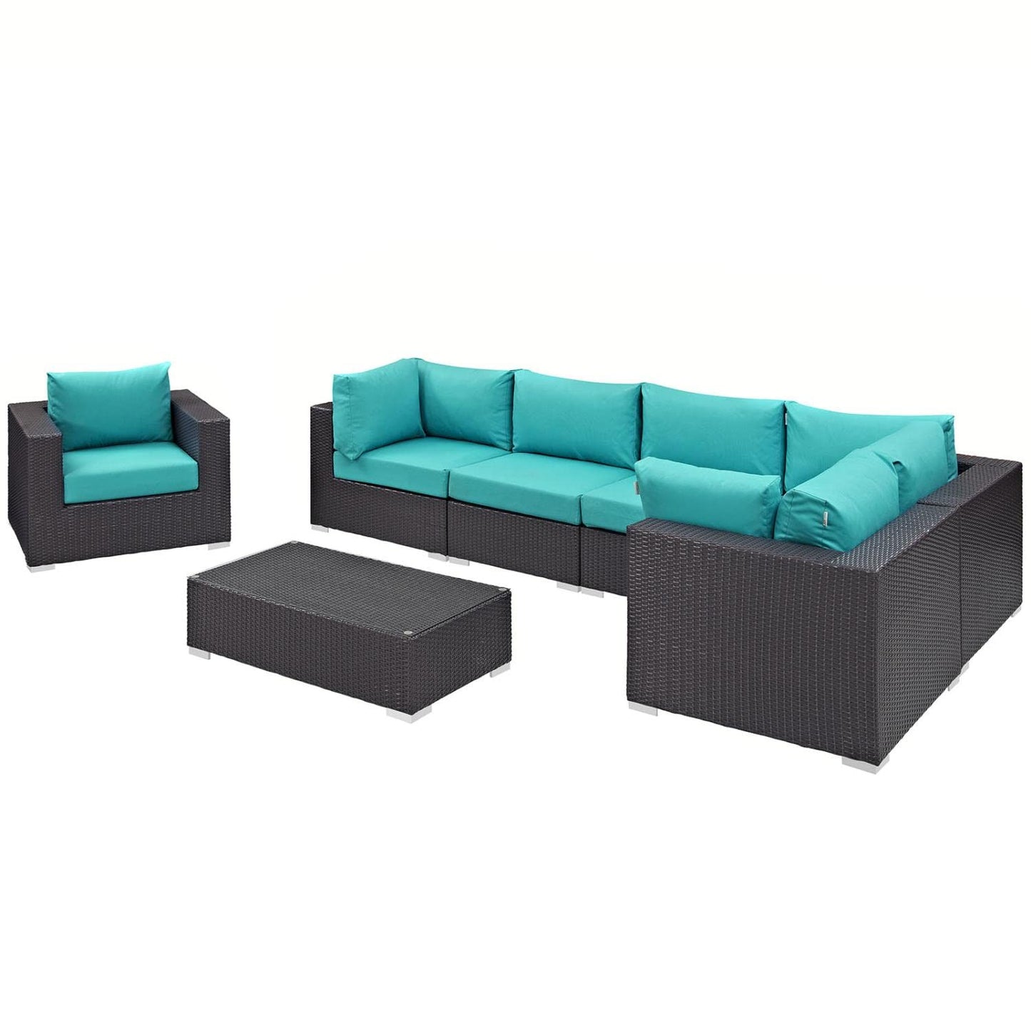 kitchen and dining room sets | CasaFoyer Convene Outdoor Sectional Set | Durable Rattan Weave | Weather-Resistant Cushions | Versatile & Spacious Patio Furniture | casafoyer.myshopify.com
