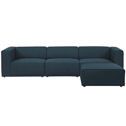 kitchen and dining room sets | CasaFoyer Mingle 4-Piece Modular Sectional Sofa Set - Blue | Spacious & Comfortable | Stylish & Versatile | Ideal for Modern Living or Lounge | Includes Armchair, Armless Chair, Ottoman | casafoyer.myshopify.com