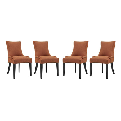 home office desk chairs | CasaFoyer Marquis Dining Side Chair Set of 4 | Stylish Hourglass Back | Nailhead Trim | Non-Marking Foot Caps | Tapered Wood Legs | Premium Polyester Fabric | Modern & Traditional Dining Rooms | casafoyer.myshopify.com
