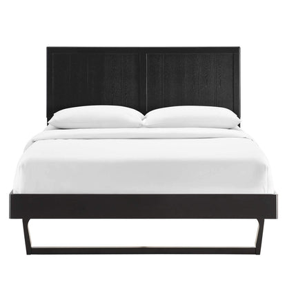 bed frames | CasaFoyer Alana Wood Full Platform Bed | Modern Elegance | Mid-Century Design | Durable Construction | No Box Spring Needed | Black | casafoyer.myshopify.com