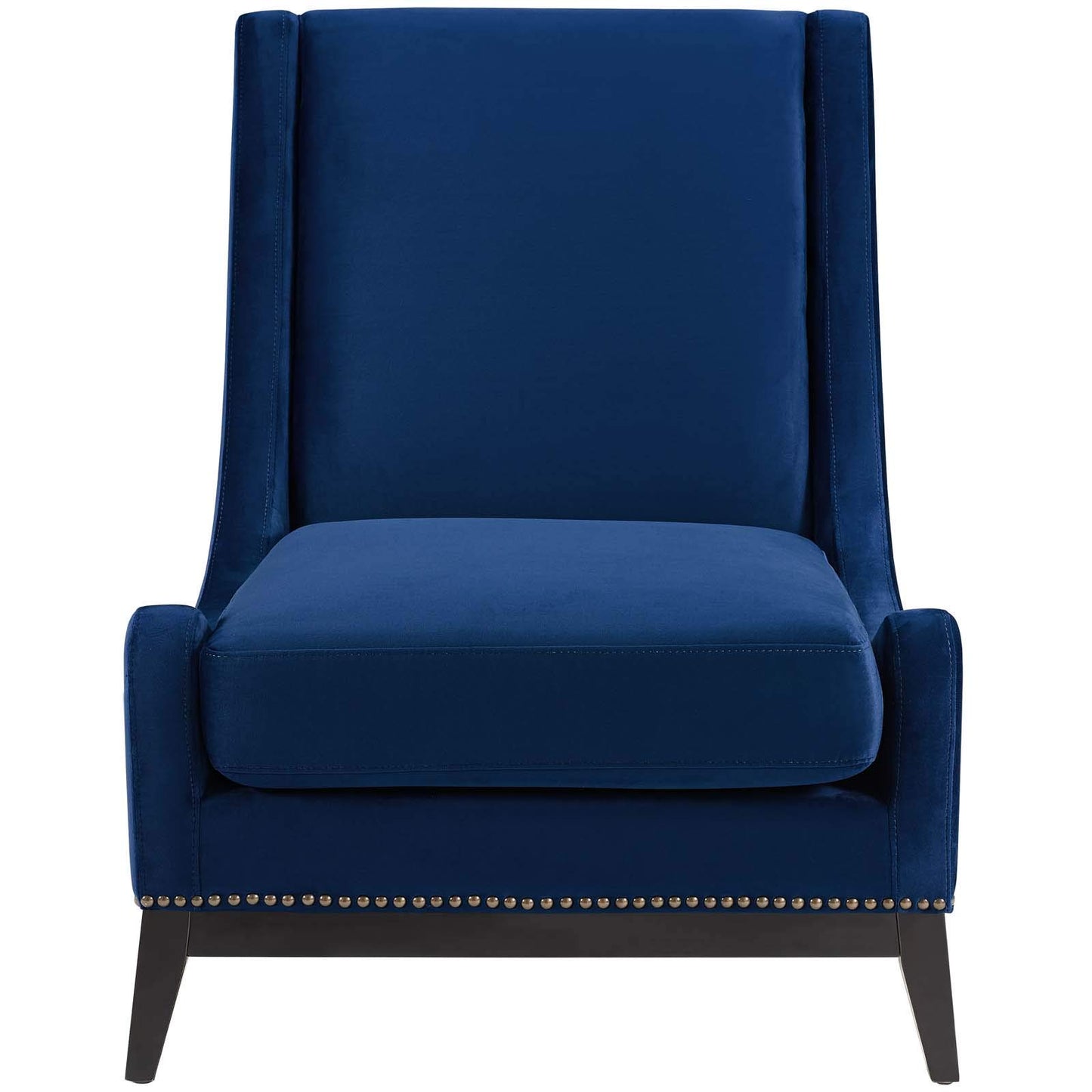 home office desk chairs | CasaFoyer Confident Accent Lounge Chair | Luxurious Velvet Upholstery | Nailhead Trim | Sinuous Spring Support | Removable Seat Cushion | Perfect for Living Rooms, Bedrooms, Home Offices | casafoyer.myshopify.com