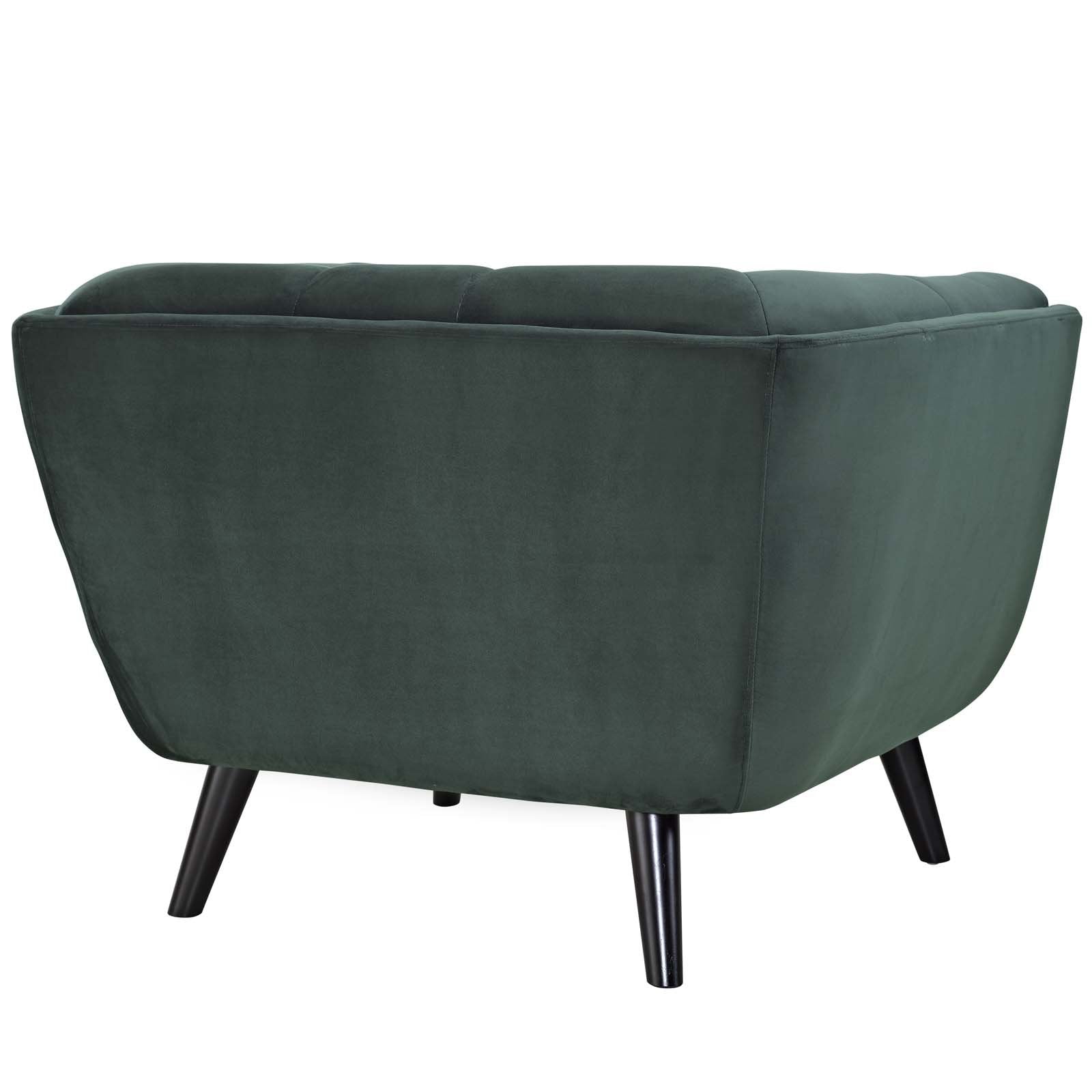 home office desk chairs | CasaFoyer Bestow Performance Velvet Armchair | Luxurious & Stain-Resistant | Plush Foam Padding | Elegant Button Tufting | Sturdy Black Wood Legs | Ample Seating | Perfect for Mid-Century & Farmhouse Decor | casafoyer.myshopify.com