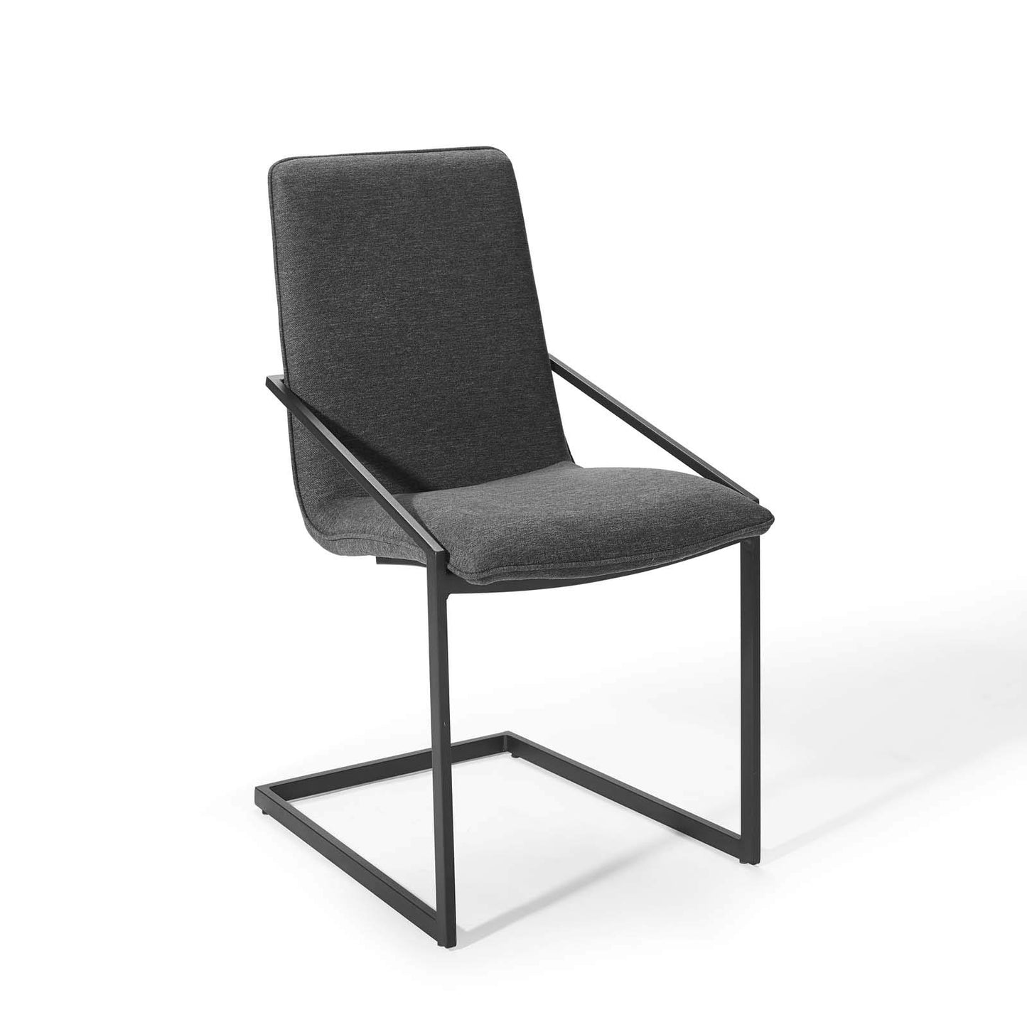 home office desk chairs | CasaFoyer Pitch Performance Fabric Upholstered Dining Armchair Set of 2 | Elegant & Durable | Matte Black Stainless Steel Frame | Comfortable Foam Seat | 330 lbs Weight Capacity | casafoyer.myshopify.com