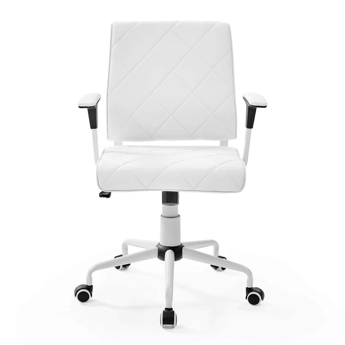 home office desk chairs | CasaFoyer Lattice Vinyl Office Chair | Luxurious Upholstery | Polished Chrome Frame | Easy Mobility | Padded Arms | Ideal for Sophisticated Workplaces | casafoyer.myshopify.com