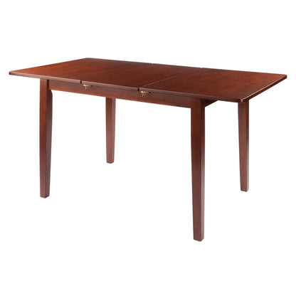 Dining Table | CasaFoyer Darren Dining Table | Solid Wood | Walnut Finish | Seats 6 | Self-Storing Butterfly Leaf | Beveled Edges | Easy Assembly | casafoyer.myshopify.com