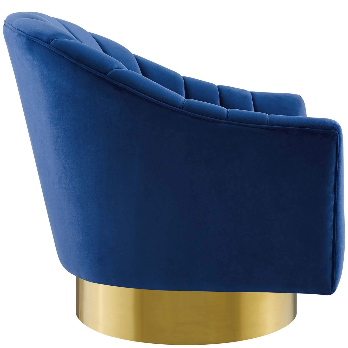 home office desk chairs | CasaFoyer Buoyant Vertical Channel Tufted Accent Lounge Swivel Chair | Ultimate Comfort & Style | Vintage Glamour | Stain-Resistant Velvet Upholstery | Gold Stainless Steel Base | casafoyer.myshopify.com