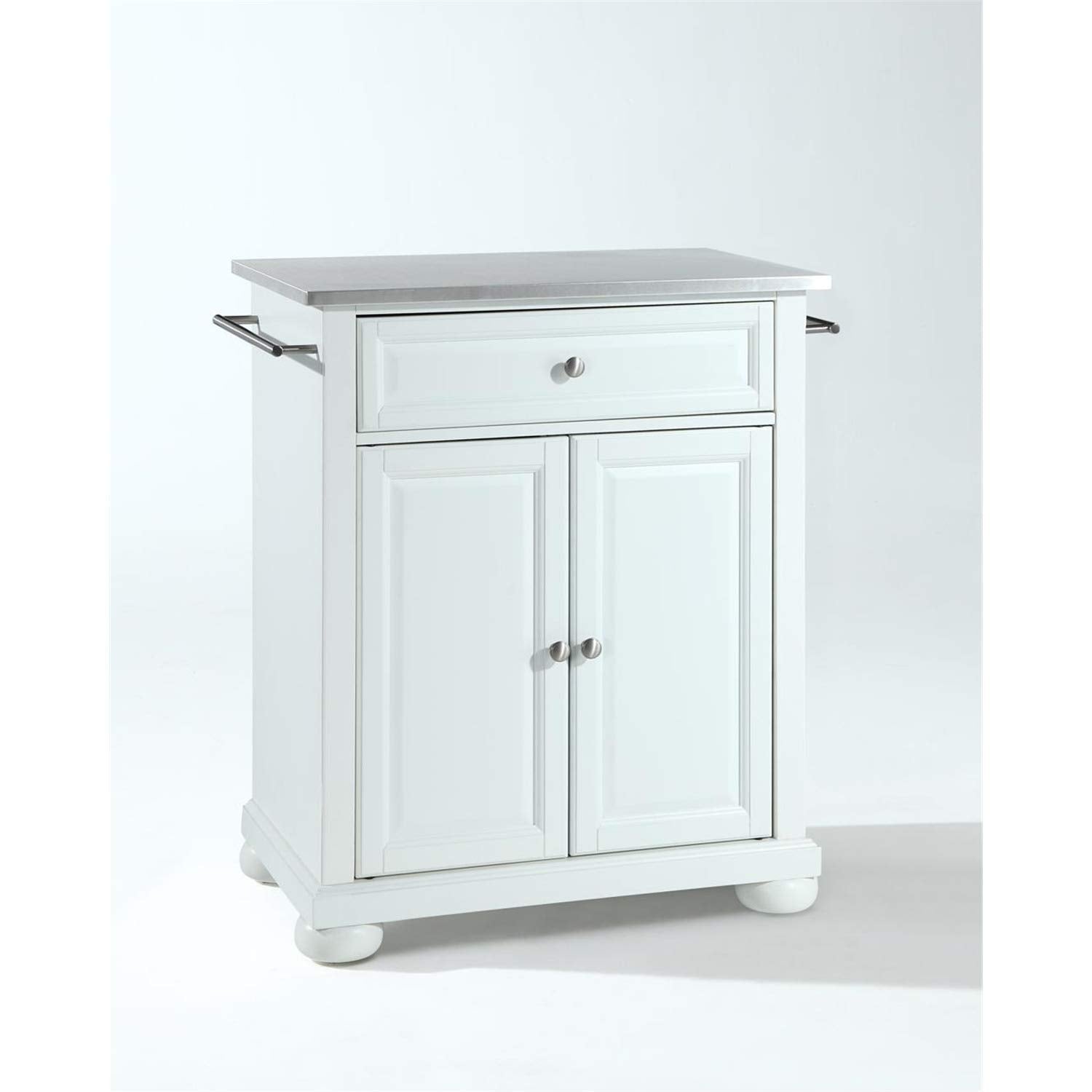 Kitchen Storage | Durable Solid Hardwood Kitchen Island | Elegant Raised Panel Doors | Deep Drawer | Ample Storage Space | White Finish | casafoyer.myshopify.com