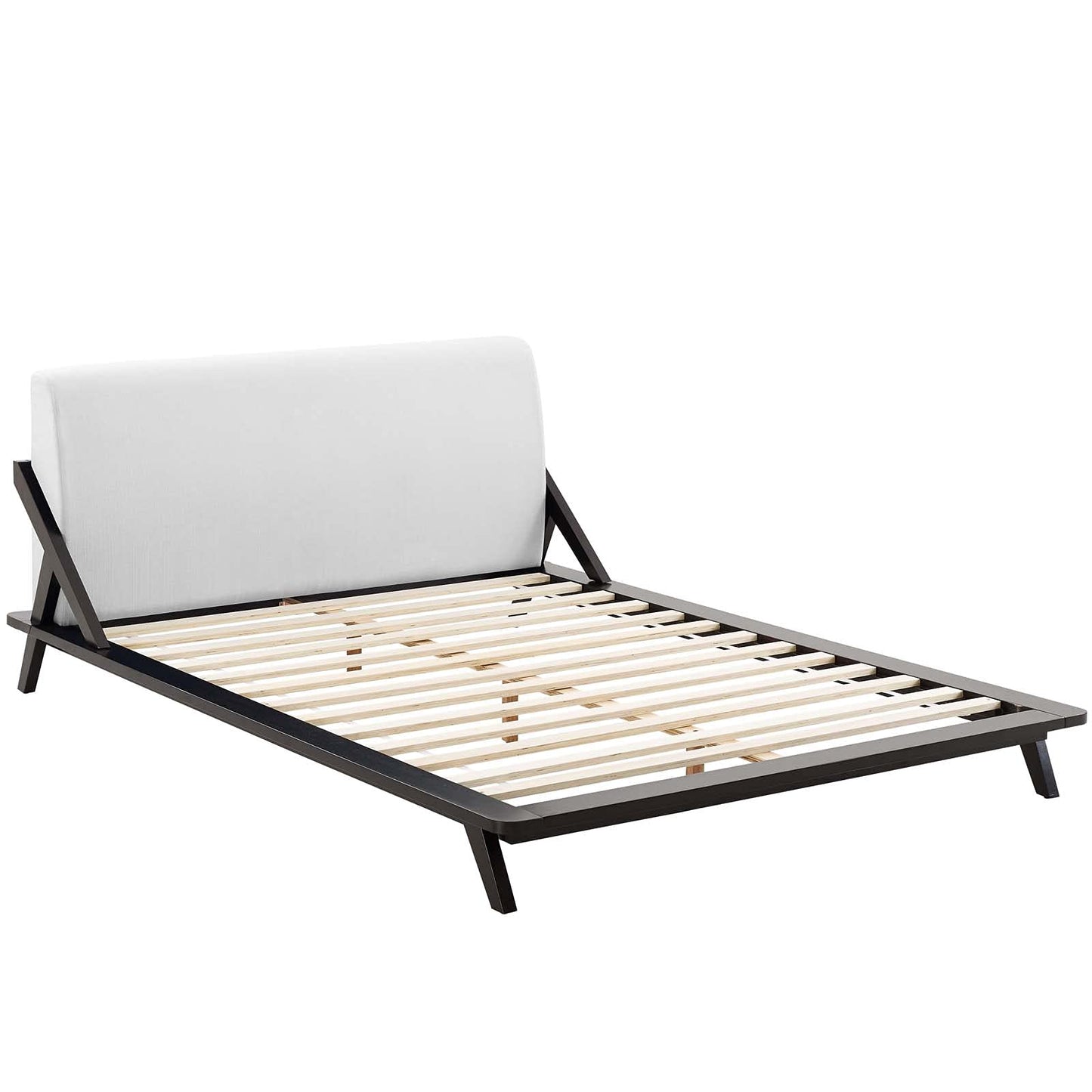 adjustable bed bases | CasaFoyer Luella Queen Platform Bed | Tranquil Sleep | Elegant Sled Design | Premium Upholstery | Solid Wood Frame | Slatted Support System | Mid-Century Style | Accommodates up to 800 lbs | casafoyer.myshopify.com