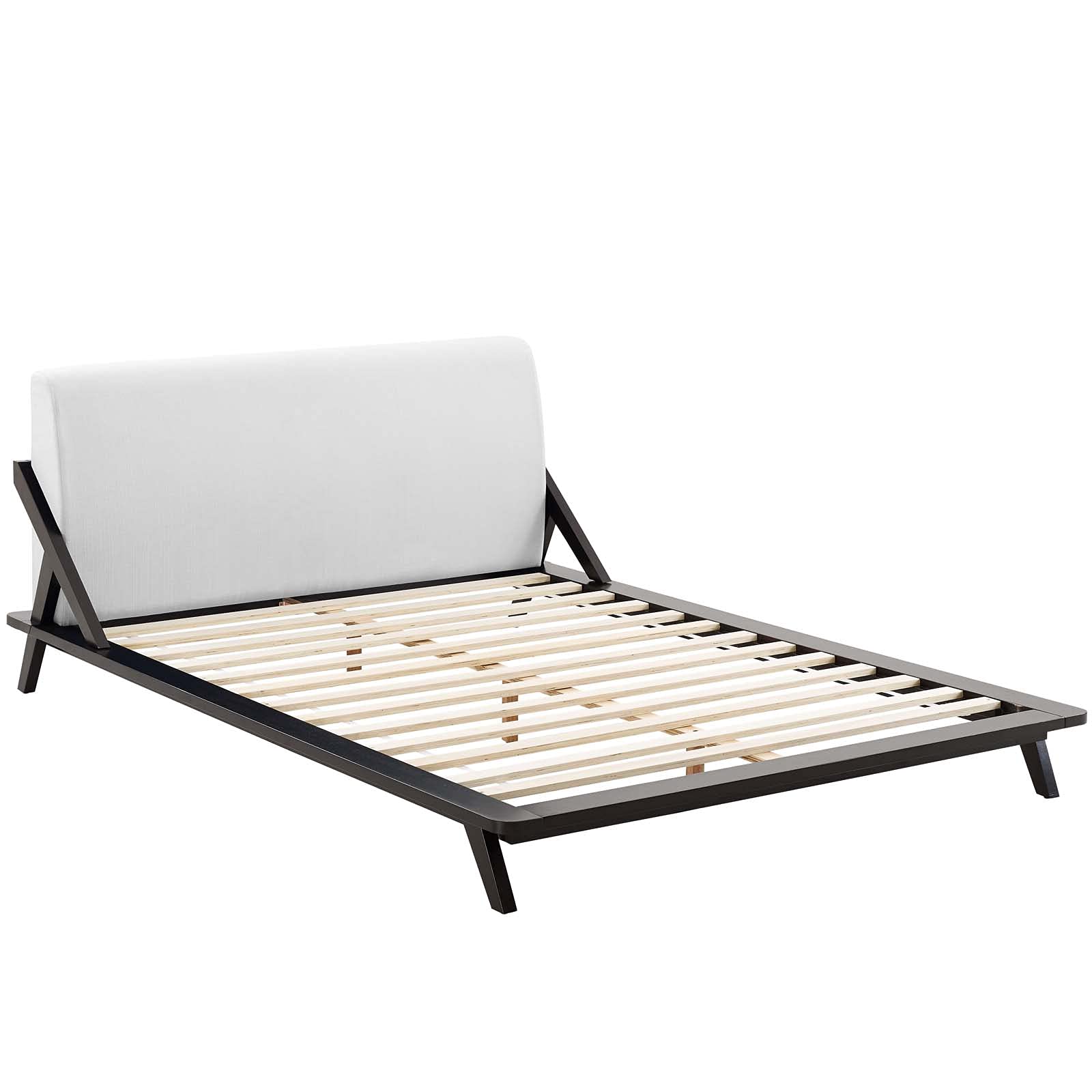 adjustable bed bases | CasaFoyer Luella Queen Platform Bed | Tranquil Sleep | Elegant Sled Design | Premium Upholstery | Solid Wood Frame | Slatted Support System | Mid-Century Style | Accommodates up to 800 lbs | casafoyer.myshopify.com