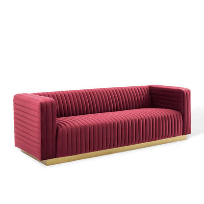 home office desk chairs | CasaFoyer Charisma Channel Tufted Performance Velvet Sofa | Vintage Glamour | Stain-Resistant Fabric | Luxurious Seating | Retro Modern Style | Fully Assembled | casafoyer.myshopify.com