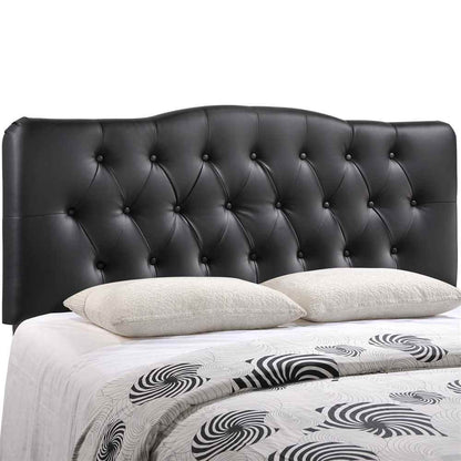 headboards | CasaFoyer  Annabel Button Tufted Faux Leather Full Headboard | Elegant & Durable Bedroom Accent | casafoyer.myshopify.com