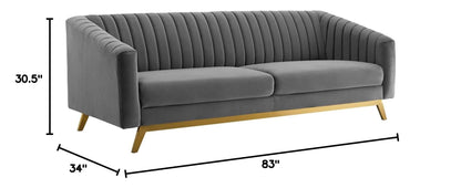 kitchen and dining room sets | CasaFoyer Valiant 2 Piece Performance Velvet Set | Retro Modern Sofa & Armchair | Navy | casafoyer.myshopify.com