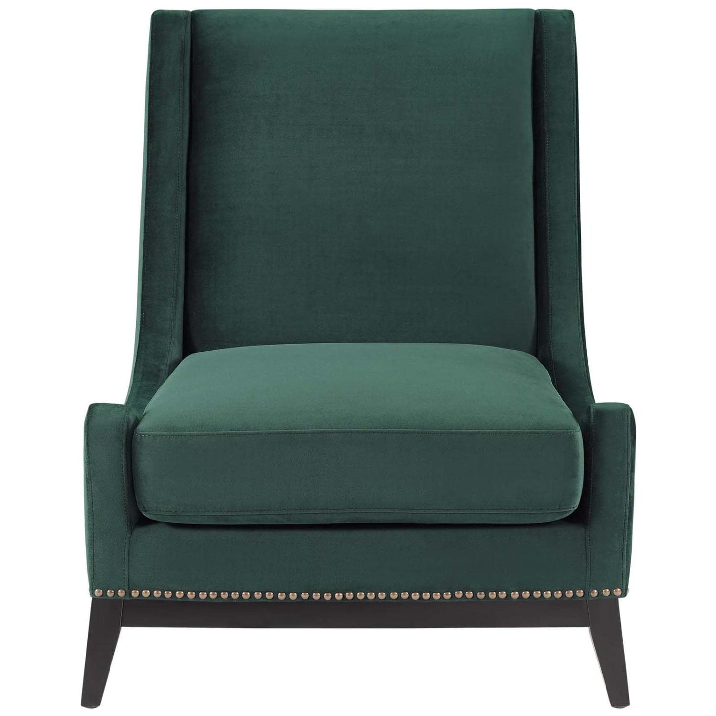 home office desk chairs | CasaFoyer Confident Accent Lounge Chair | Luxurious Velvet Upholstery | Nailhead Trim | Comfortable Seating | Durable Construction | Removable Seat Cushion | Green | casafoyer.myshopify.com