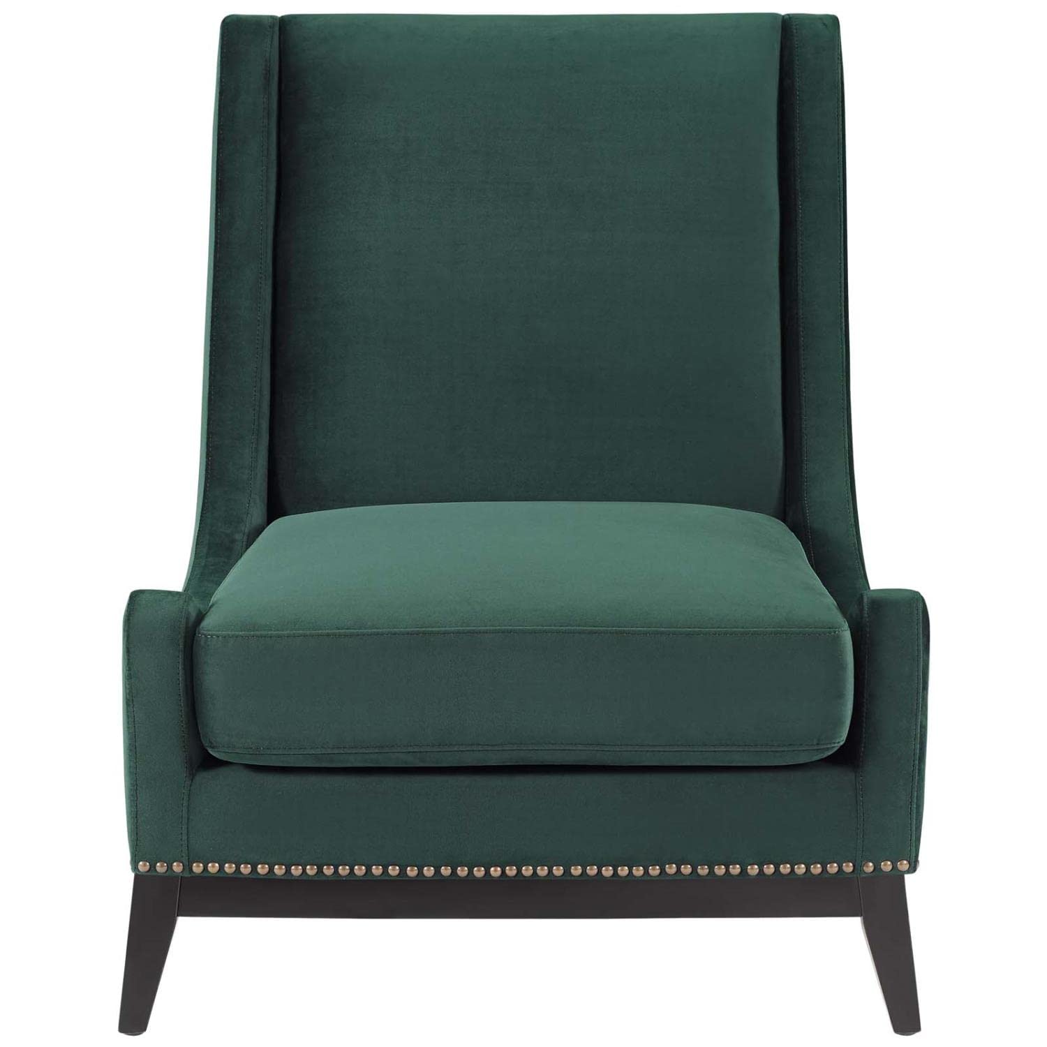 home office desk chairs | CasaFoyer Confident Accent Lounge Chair | Luxurious Velvet Upholstery | Nailhead Trim | Comfortable Seating | Durable Construction | Removable Seat Cushion | Green | casafoyer.myshopify.com