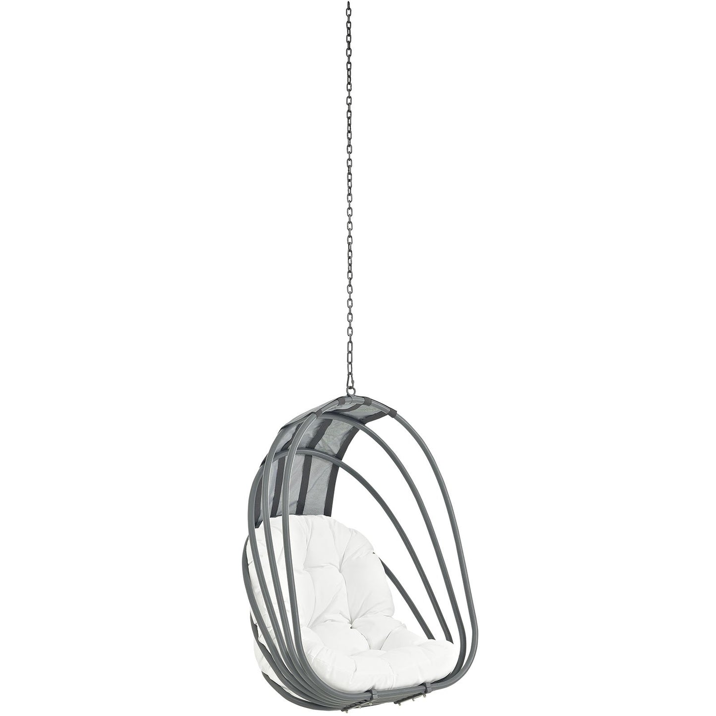 porch swings | Ergode Whisk Outdoor Patio Hanging Swing Chair | Adjustable Chain | Weather-Resistant Cushion | UV Protection | Sun Shade | casafoyer.myshopify.com