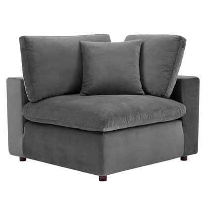 kitchen and dining room sets | CasaFoyer Commix Sectional Sofa | Luxurious & Inviting | Elegant Design | Stain-Resistant Velvet | Solid Wood Construction | Duck Down Cushions | 8-Piece Set in Gray | casafoyer.myshopify.com
