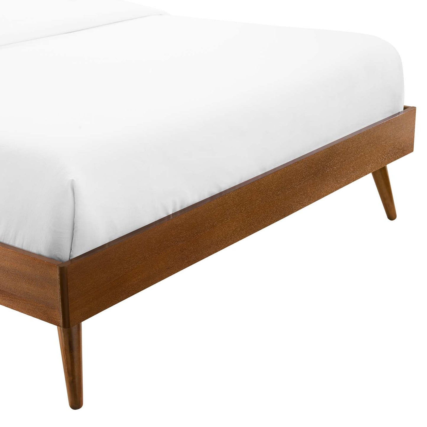 Bed | CasaFoyer Margo Full Platform Bed Frame | Modern Mid-Century Design | Wood Construction | No Box Spring Needed | Interchangeable Headboards | Easy Assembly | casafoyer.myshopify.com