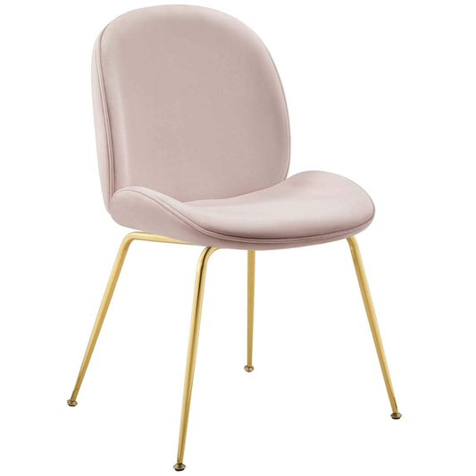 home office desk chairs | CasaFoyer Scoop Gold Stainless Steel Leg Velvet Dining Chair | Vintage Glamour | Stain-Resistant Upholstery | Comfortable Foam Padding | Non-Marking Foot Caps | casafoyer.myshopify.com