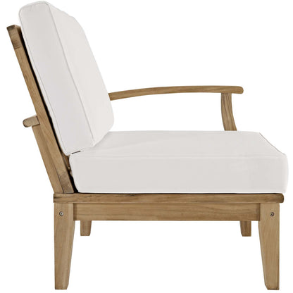 sofas | CasaFoyer Marina Teak Wood Outdoor Patio Right-Facing Sofa Chair | Luxury, Durable, All-Weather Cushions | Part of Marina Patio Furniture Set | casafoyer.myshopify.com