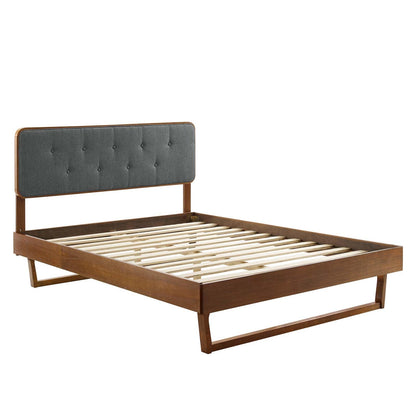 bed frames | CasaFoyer Bridgette Tufted Wood King Platform Bed | Modern Design with Retro Details | Organic Aesthetics | Sturdy & Long-Lasting | No Box Spring Needed | Assembly Required | 601 lbs Weight Capacity | casafoyer.myshopify.com