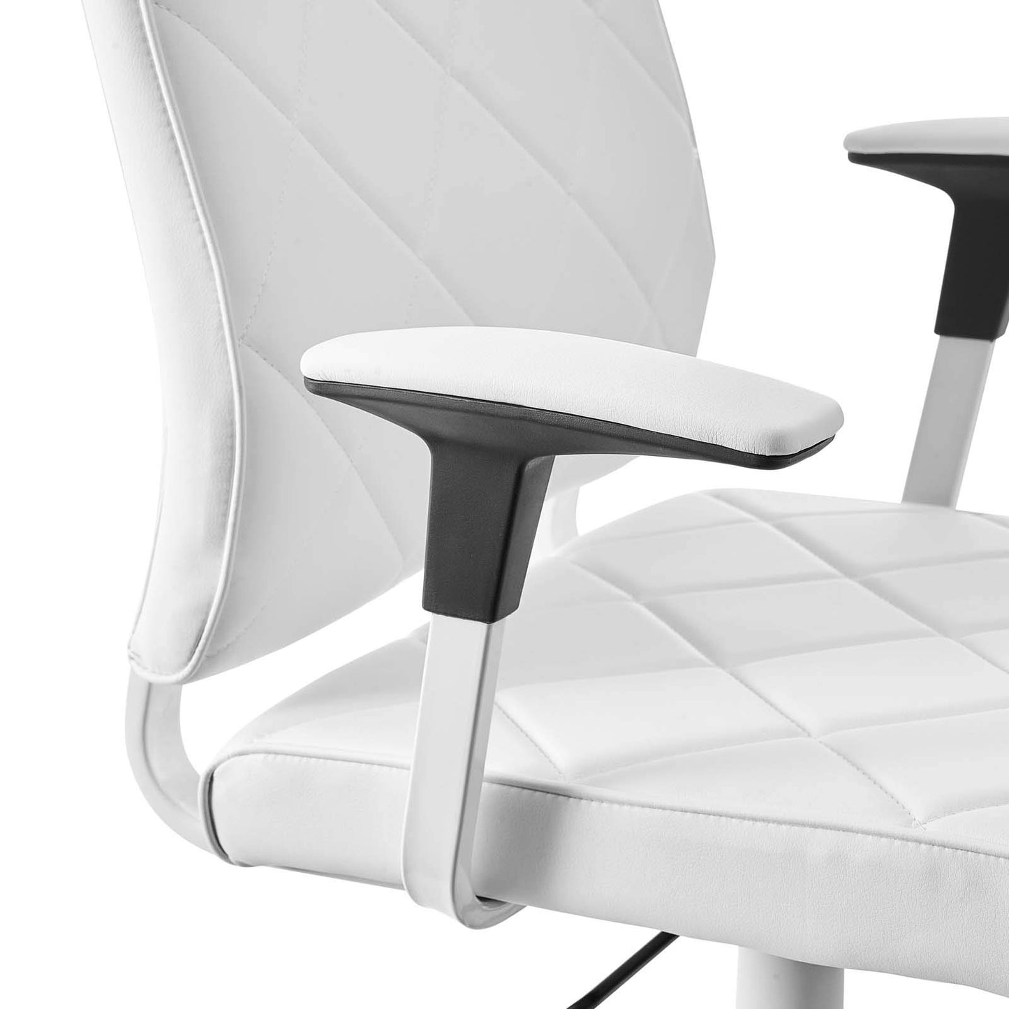 home office desk chairs | CasaFoyer Lattice Vinyl Office Chair | Luxurious Upholstery | Polished Chrome Frame | Easy Mobility | Padded Arms | Ideal for Sophisticated Workplaces | casafoyer.myshopify.com